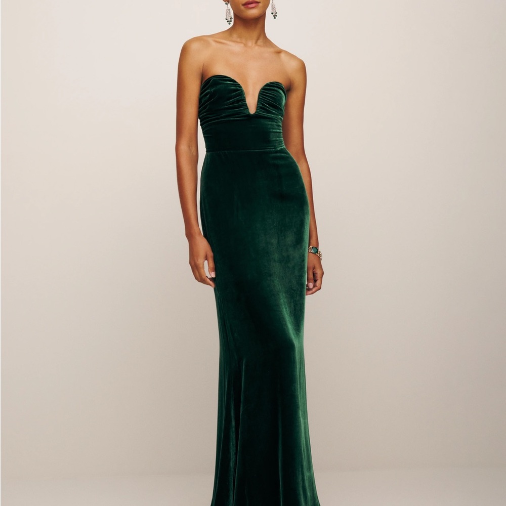 Reformation Malini Velvet Dress, NWT